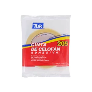 CINTA TRANSPARENTE 205 18MM X 65MTS ATADO DE 8 PZAS.