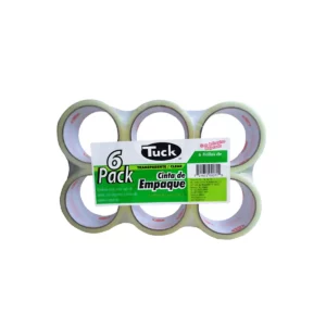 CINTA TRANSPARENTE DE EMPAQUE 179 48MM X 150MTS ATADO DE 6 PZAS.