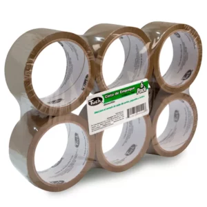 CINTA CANELA DE EMPAQUE 179 48MM X 150MTS ATADO DE 6 PZAS.