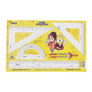 JUEGO GEOMETRICO AKIO GRANDE 480 ATADO DE 5 PZAS.