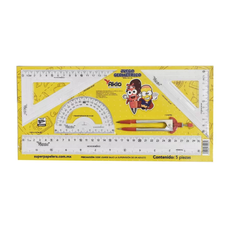 JUEGO GEOMETRICO AKIO MEDIANO 490 ATADO DE 5 PZAS.