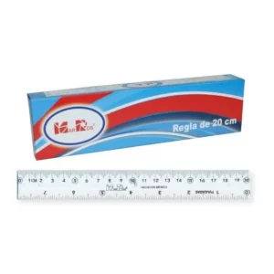 REGLA DE PLASTICO 20CMS MR340. ATADO DE 25 PZAS.