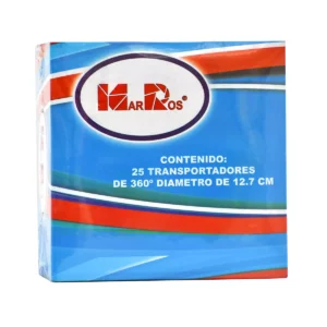 TRANSPORTADOR 360° 12.7CMS MR400 ATADO DE 25 PZAS.