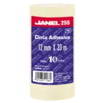 CINTA TRANSPARENTE 255 12MM X 33MTS C/10