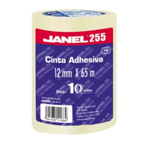 CINTA TRANSPARENTE 255 12MM X 65MTS C/10