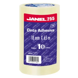 CINTA TRANSPARENTE 255 18MM X 65MTS C/10
