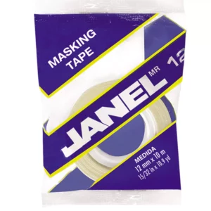 CINTA MASKING TAPE 121 12MM X 10MTS ATADO DE 12 PZAS.