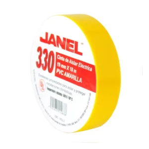 CINTA DE AISLAR 330 19MM X 18MTS AMARILLO ATADO DE 4 PZAS.