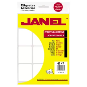 ETIQUETA CLASICA JANEL NO. 13 67MM X47MM ATADO DE 2 PZAS.