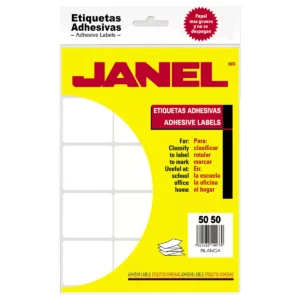 ETIQUETA CLASICA JANEL NO. 19 50MM X50MM ATADO DE 2 PZAS.