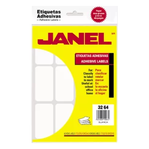 ETIQUETA CLASICA JANEL NO. 24 32MM X64MM ATADO DE 2 PZAS.