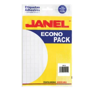 ETIQUETA ECONO BLANCA NO. 1 9MM X 13MM ATADO DE 2 PZAS.