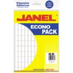 ETIQUETA ECONO BLANCA NO. 4 8MM X 20MM ATADO DE 2 PZAS.