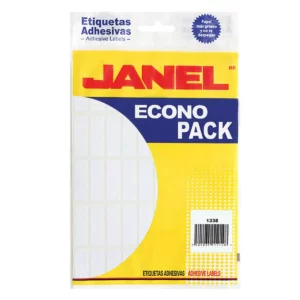 ETIQUETA ECONO BLANCA NO. 6 13MM X 38MM ATADO DE 2 PZAS.