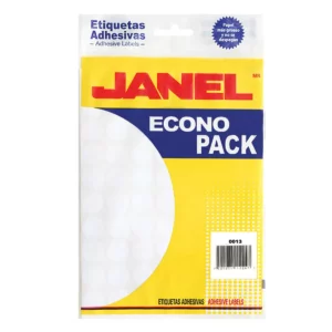 ETIQUETA ECONO BLANCA NO. 9 13MM ATADO DE 2 PZAS.