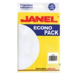 ETIQUETA ECONO BLANCA NO. 13 67MM X 47MM ATADO DE 2 PZAS.