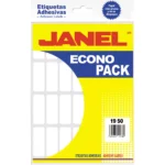 ETIQUETA ECONO BLANCA NO. 15 19MMX50MM ATADO DE 2 PZAS.