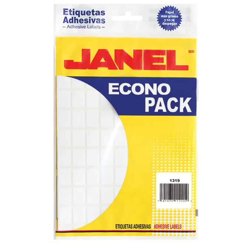 ETIQUETA ECONO BLANCA NO. 22 13MM X 19MM ATADO DE 2 PZAS.