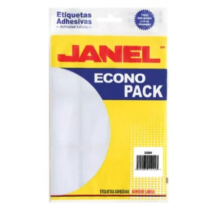 ETIQUETA ECONO BLANCA NO. 24 32MM X 64MM ATADO DE 2 PZAS.