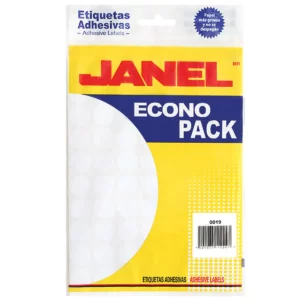 ETIQUETA ECONO BLANCA NO. 28 19MM ATADO DE 2 PZAS.