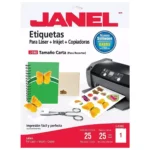 ETIQUETA LASER 5165 C/25 216MM X 279MM