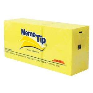 NOTA ADHESIVA 656 1.5" X 2" 100HJS C/12 AMARILLO