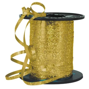 LISTON CURLING 100MTS BIG DOTS ORO