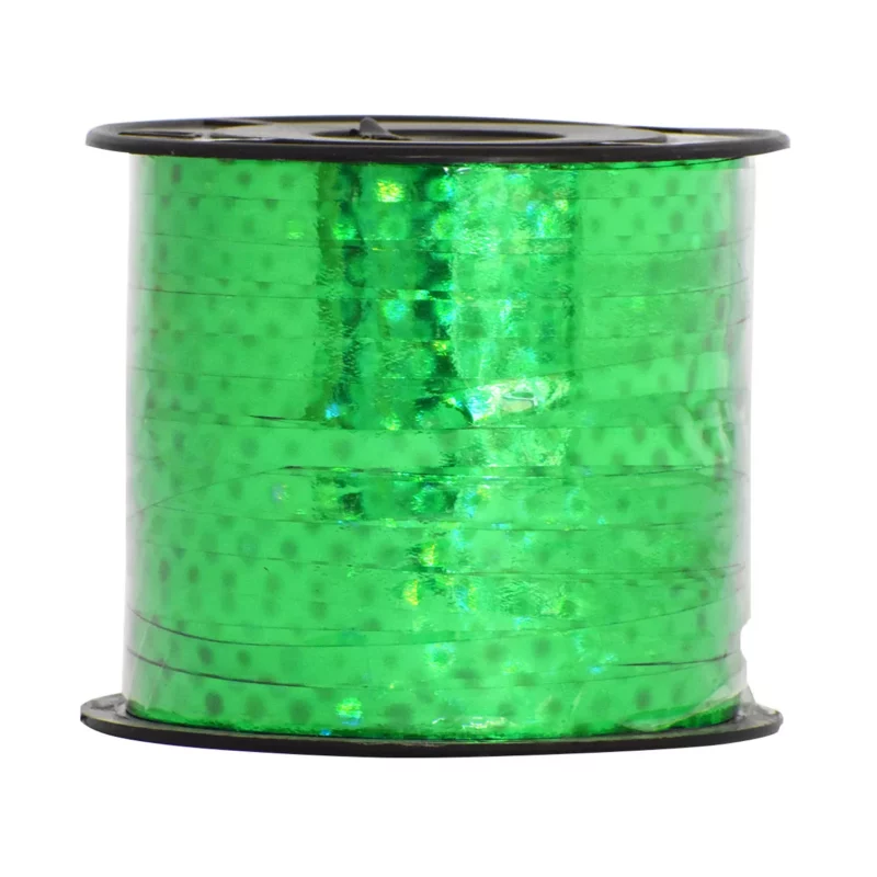 LISTON CURLING 100MTS BIG DOTS VERDE BANDERA