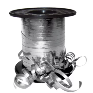 LISTON CURLING 100MTS SEDA METAL PLATA