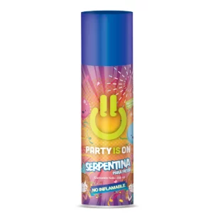 SERPENTINA PARA FIESTAS 250ML PARTY IS O ATADO DE 2 PZAS.