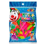 GLOBO PAYASO WATER BOMBS NEON C/50 NO.2 ATADO DE 5 PZAS.