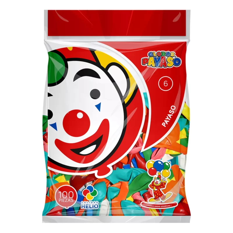 GLOBO PAYASO C/100 NO. 6