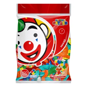 GLOBO PAYASO C/100 NO. 7