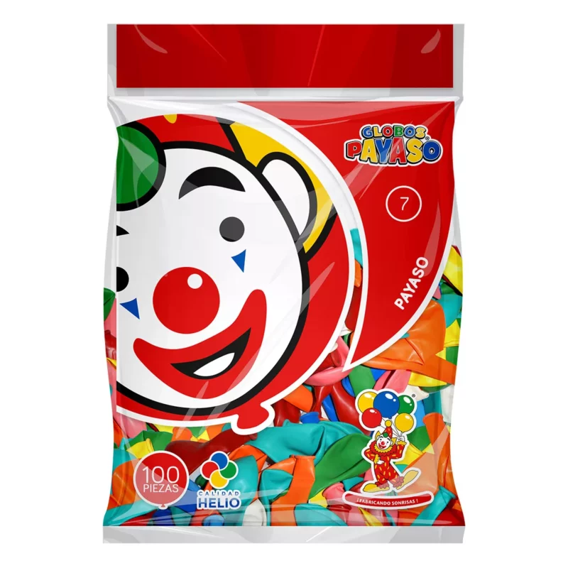 GLOBO PAYASO C/100 NO. 7