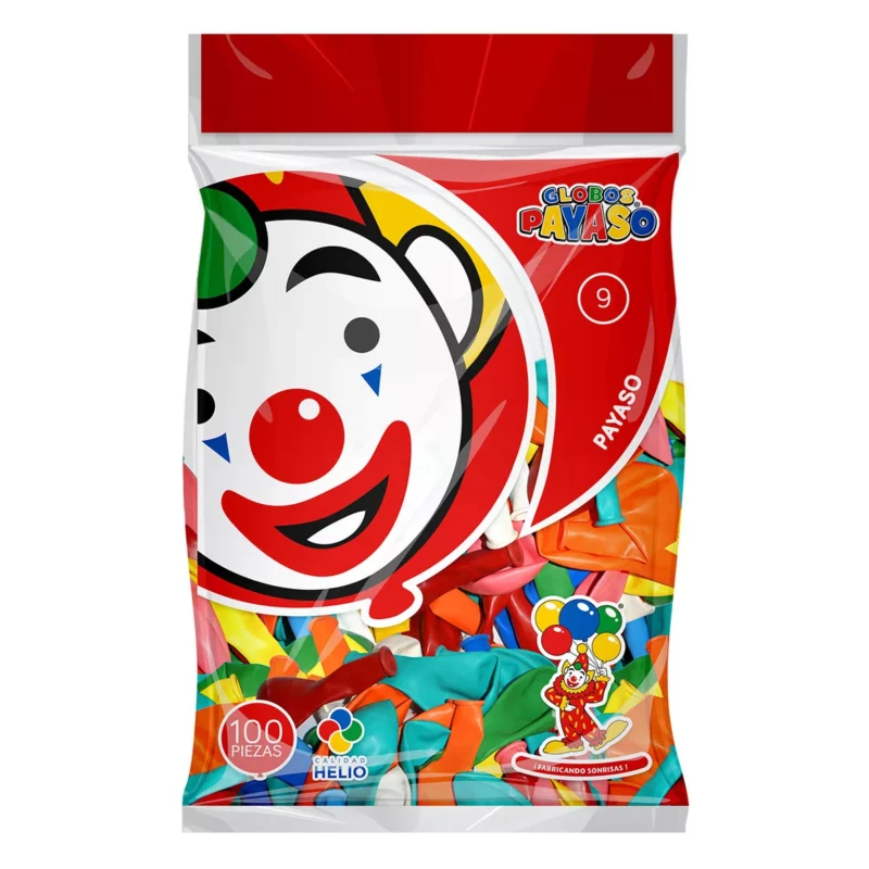 GLOBO PAYASO C/100 NO. 9
