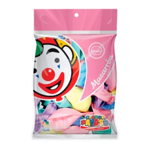 GLOBO PAYASO NO. 9 C/25 MACARRON SURTIDO