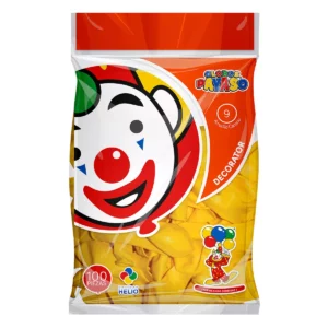 GLOBO FIESTA C/100 NO. 9 AMARILLO