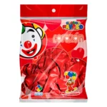 GLOBO CORAZON C/50 H10 ROJO CEREZA