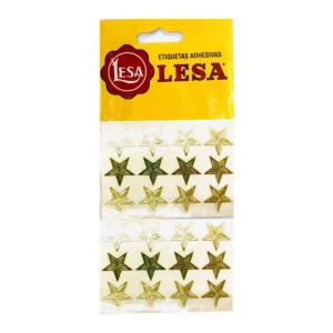 ETIQUETA ESTRELLA NO. 4 BLISTER C/150 ORO ATADO DE 2 PZAS.
