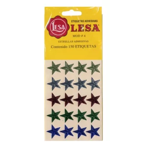 ETIQUETA ESTRELLA NO. 4 BLISTER C/150 SURTIDO ATADO DE 2 PZAS.
