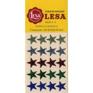 ETIQUETA ESTRELLA NO. 16 BLISTER C/120 SURTIDO ATADO DE 2 PZAS.