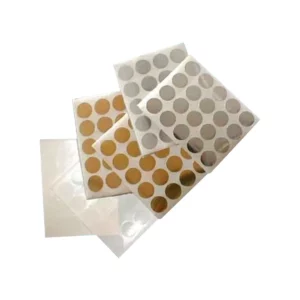 CIRCULO ADHESIVO 153 DORADO ATADO DE 2 PZAS.