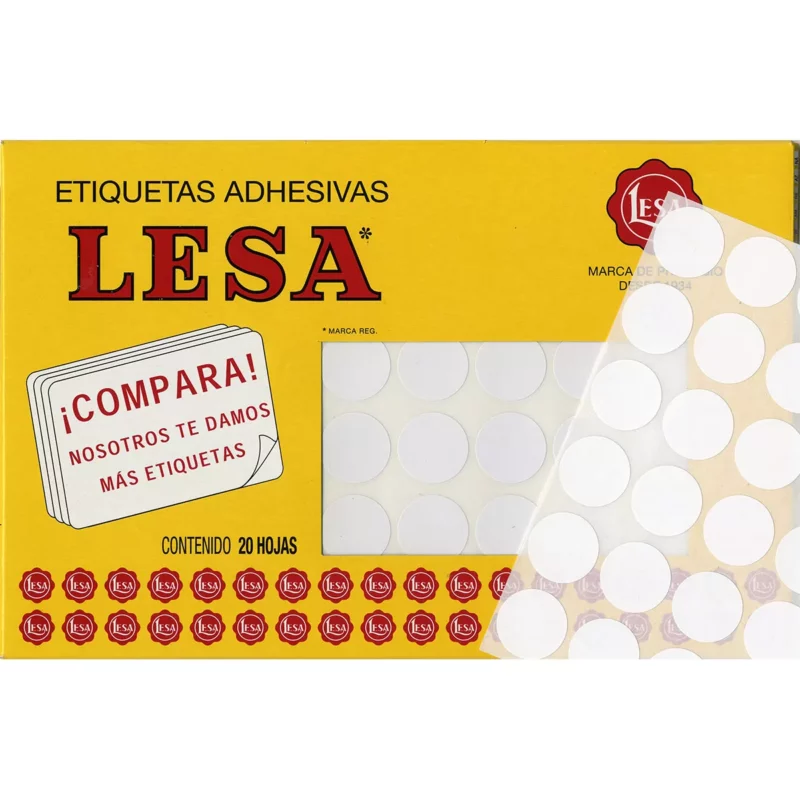 ETIQUETA ADHESIVA BLANCA GRANDE 9