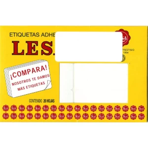 ETIQUETA ADHESIVA BLANCA GRANDE 19