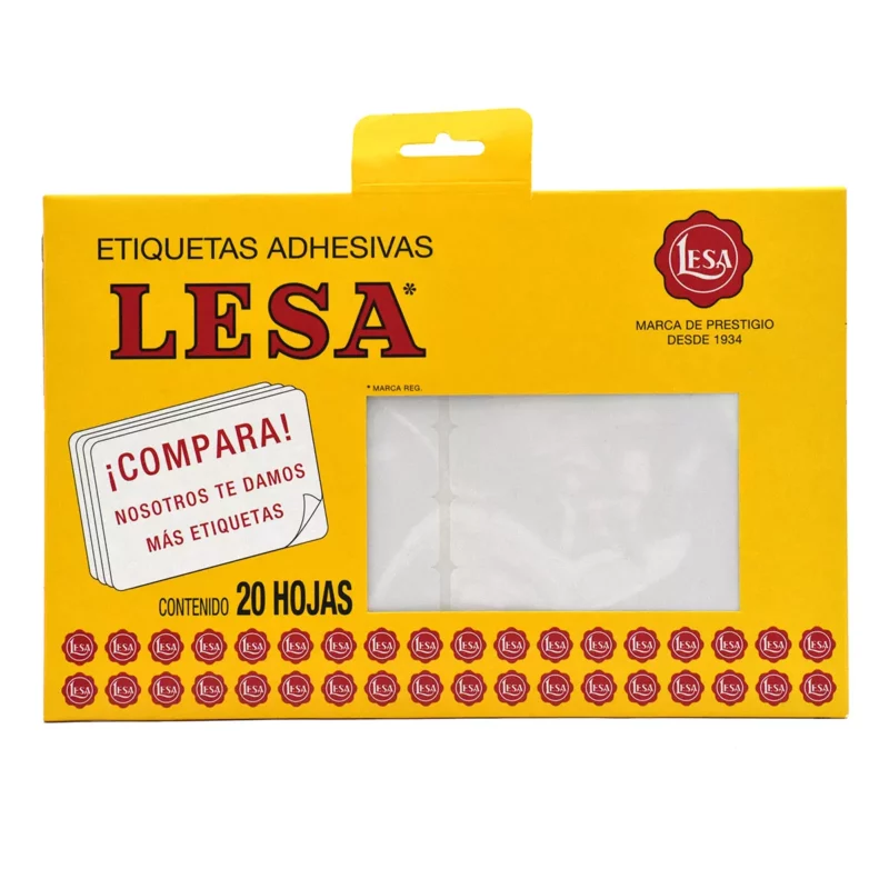 ETIQUETA ADHESIVA BLANCA GRANDE 20