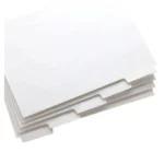 SEPARADOR CARTA BLANCO 5 DIVISIONES CON PERFORACION ATADO DE 10 PZAS.