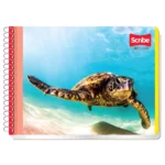 CUADERNO ITALIANO 100H ESC MEGA C/ESP RY ATADO DE 8 PZAS.