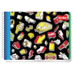 CUADERNO ITALIANO 100H ESC MEGA C/ESP BC ATADO DE 8 PZAS.