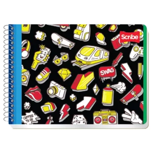 CUADERNO ITALIANO 100H ESC MEGA C/ESP BC ATADO DE 8 PZAS.
