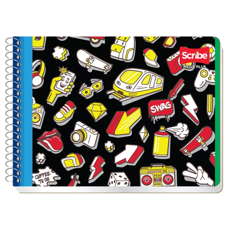 CUADERNO ITALIANO 100H ESC MEGA C/ESP C5 ATADO DE 8 PZAS.